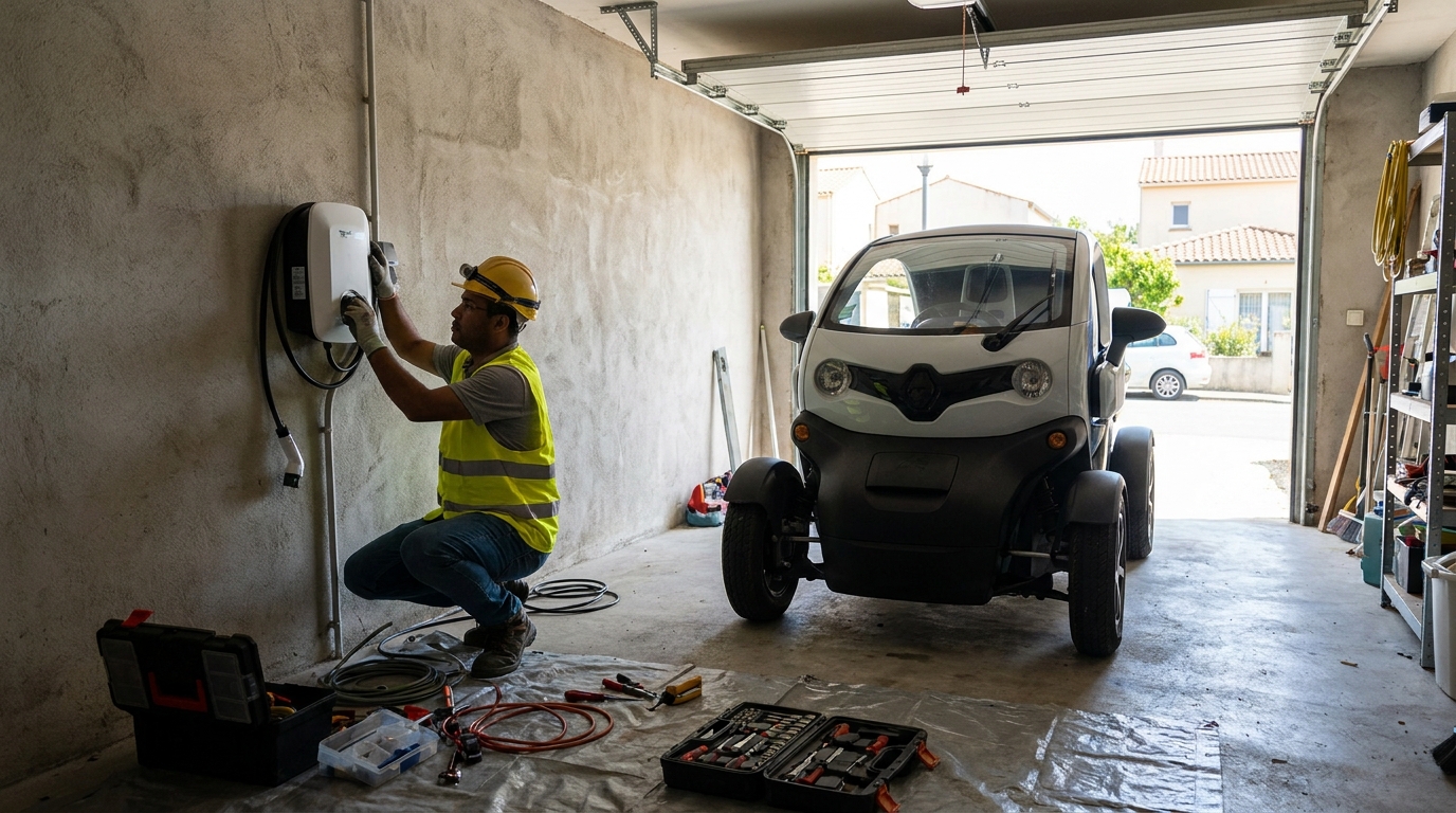 Instalacao de carregador de carro eletrico profissional em Botucatu‑SP