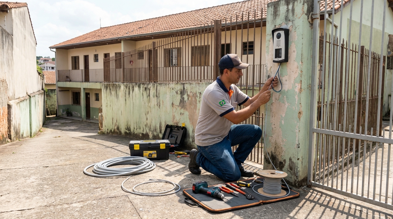 Instalacao de interfone residencial em Botucatu‑SP